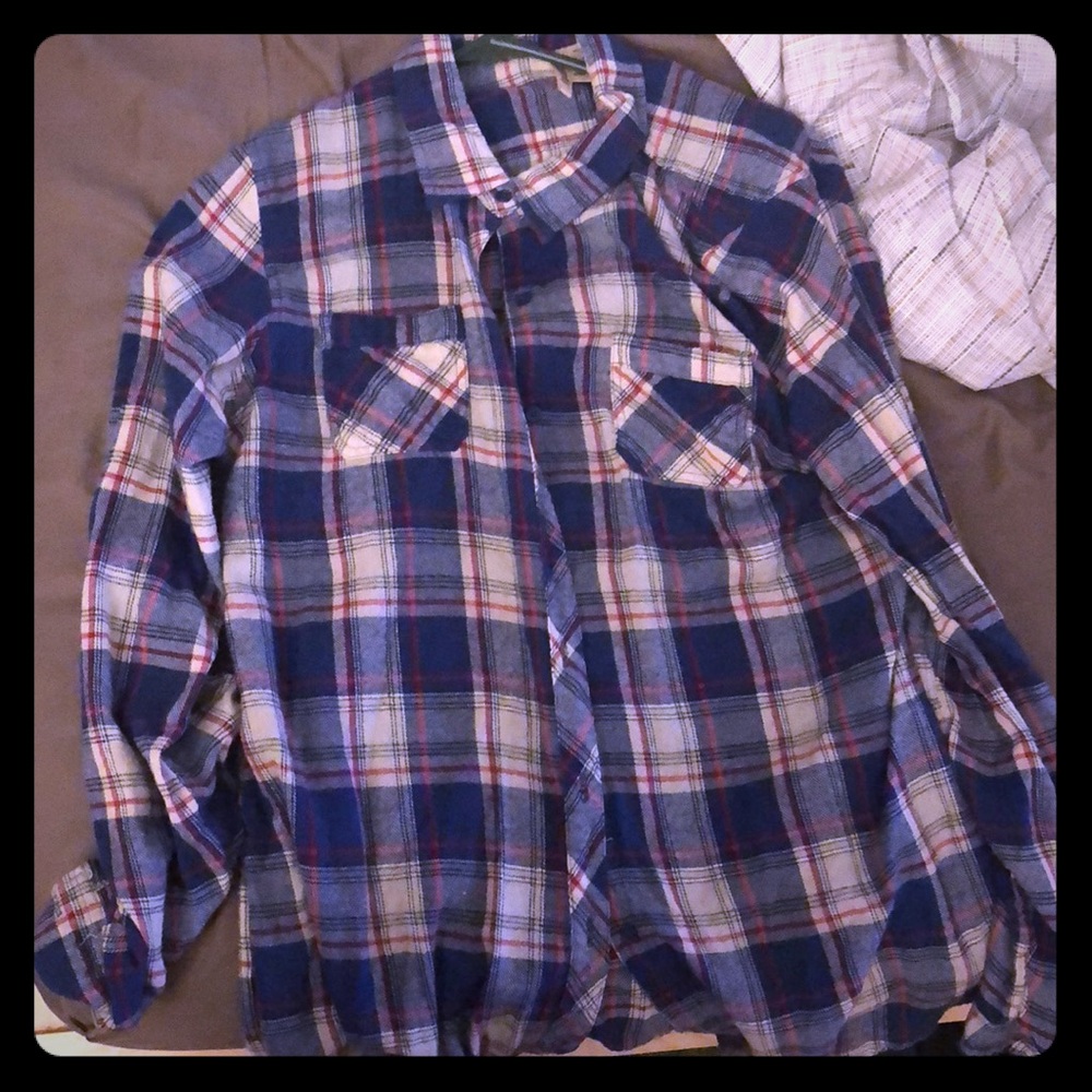 Plaid flannel shirt